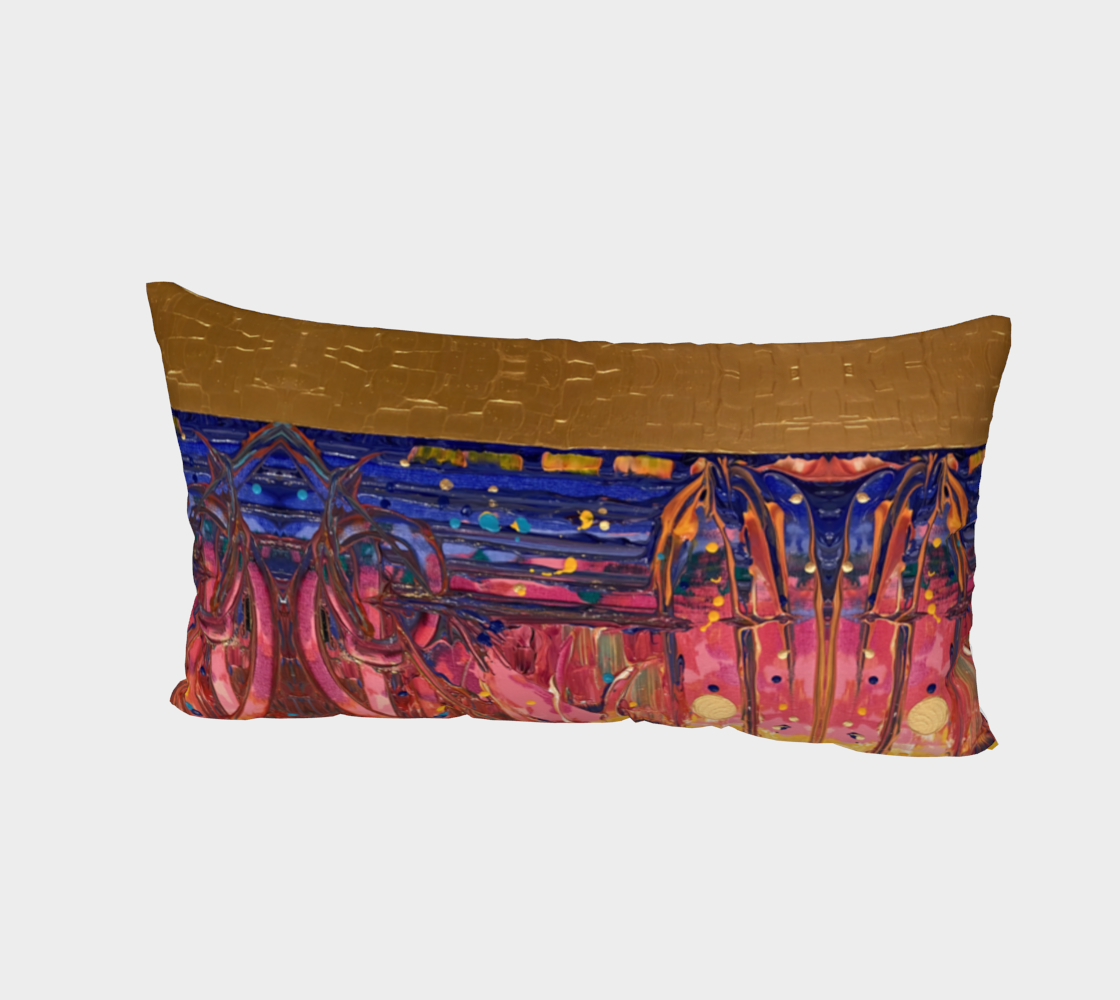 "Love Supreme" Bed Pillow Sham#2 (Pink, Purple)