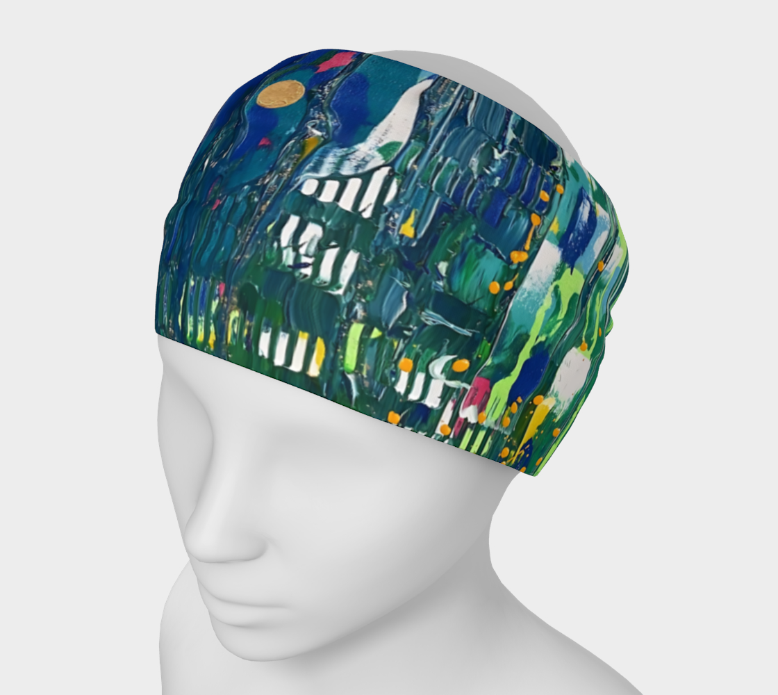 "By Monty's Marsh" Headband (Blue, Green)