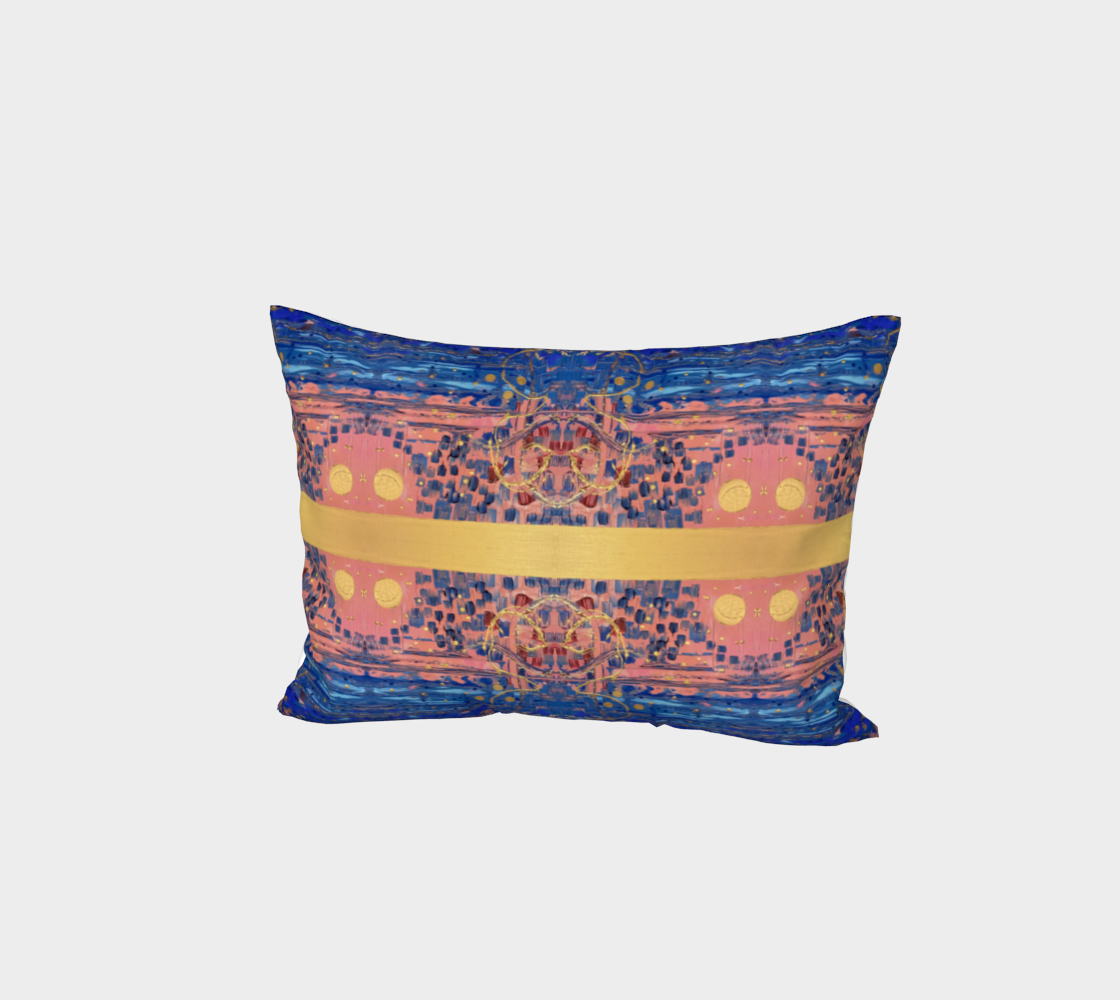"Sophia" Bed Pillow Sham #2 (Pink, Blue)