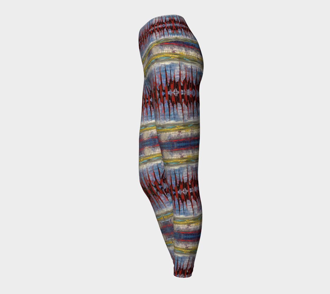 "Northern Reflections" Yoga Leggings (Blue, Grey, Magenta)