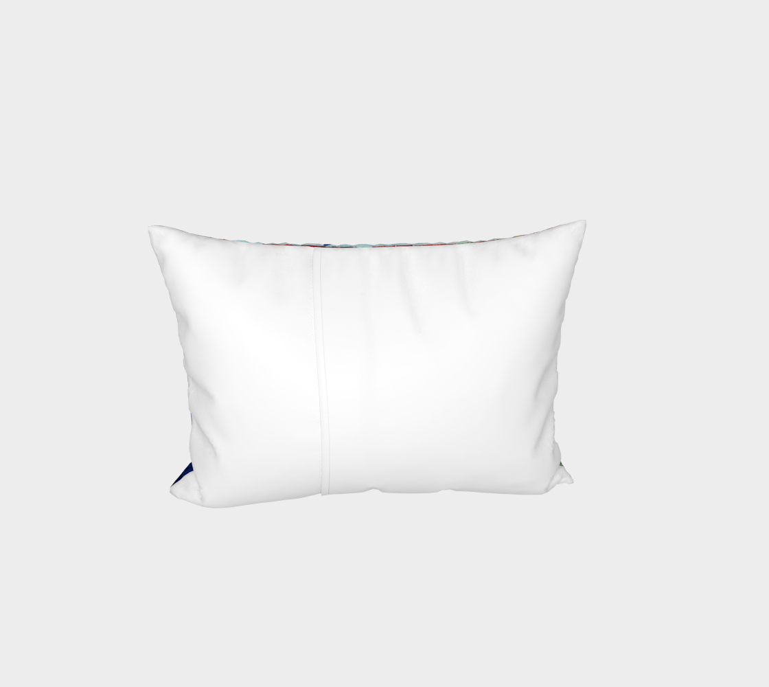 "Fall Garden" Bed Pillow Sham (Blue, Greed, Red)