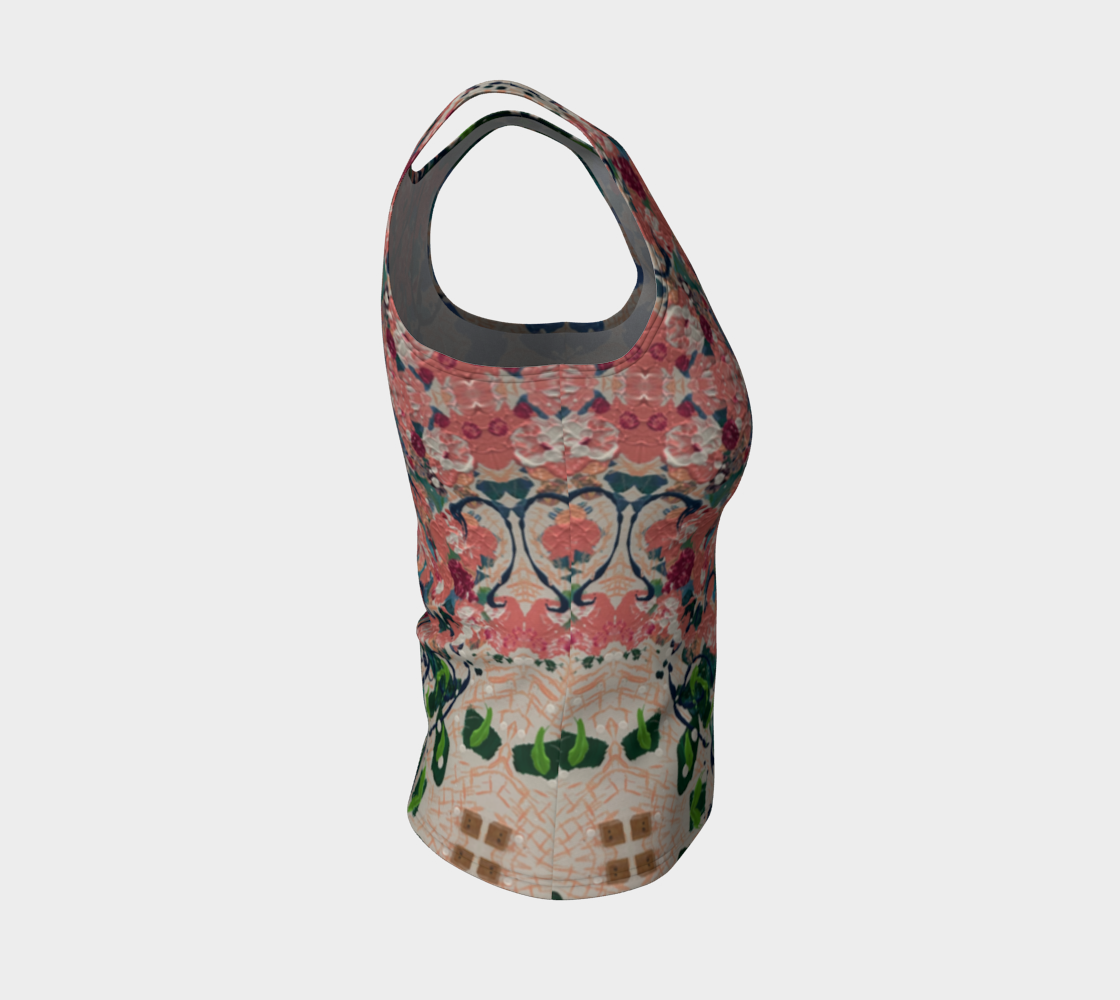 "Bridal Bouquet" Fitted Tank Top