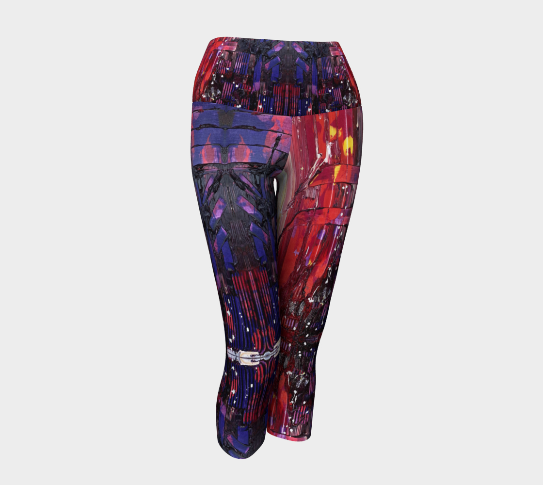 "Passion" Yoga Capris (Red, Purple)