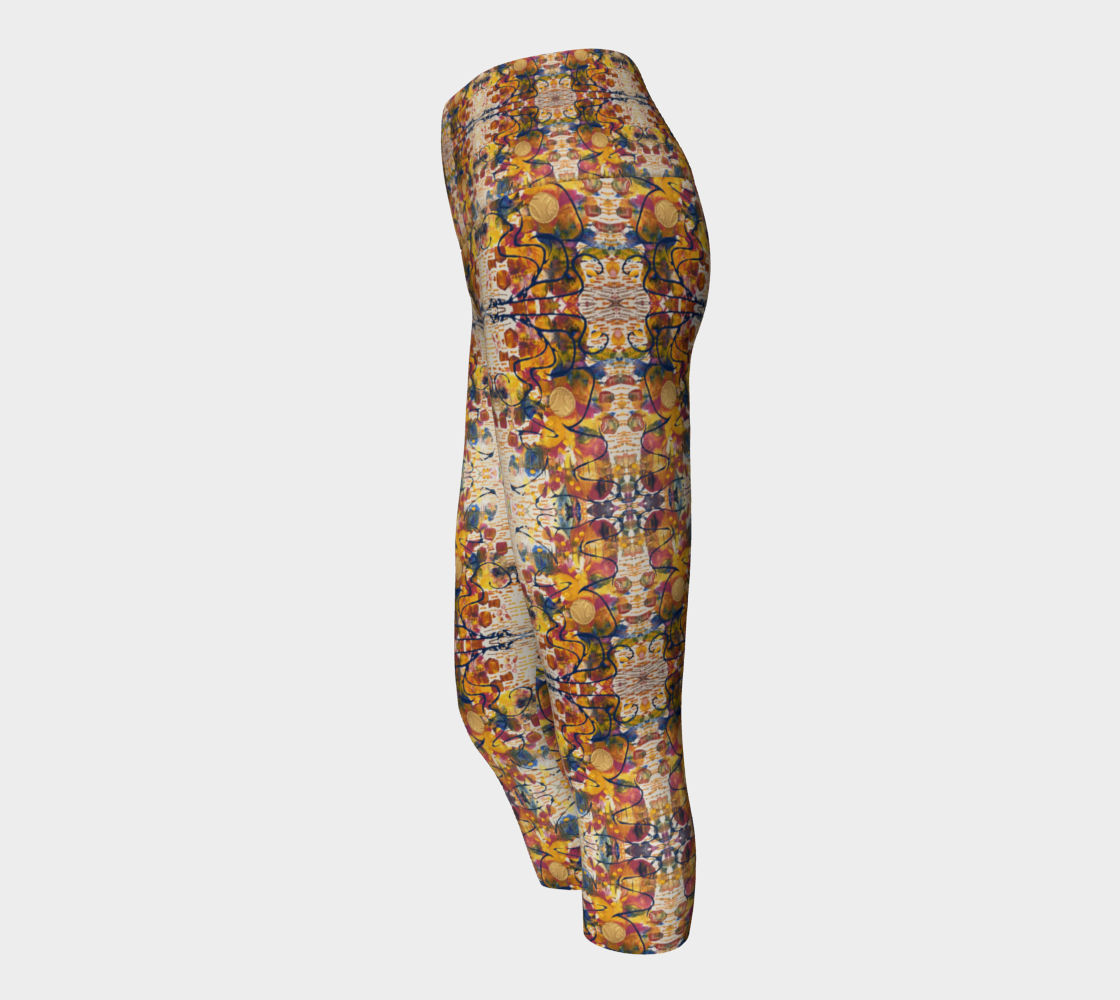 "Mayfair " Yoga Capris (Yellow, Pink, Blue)