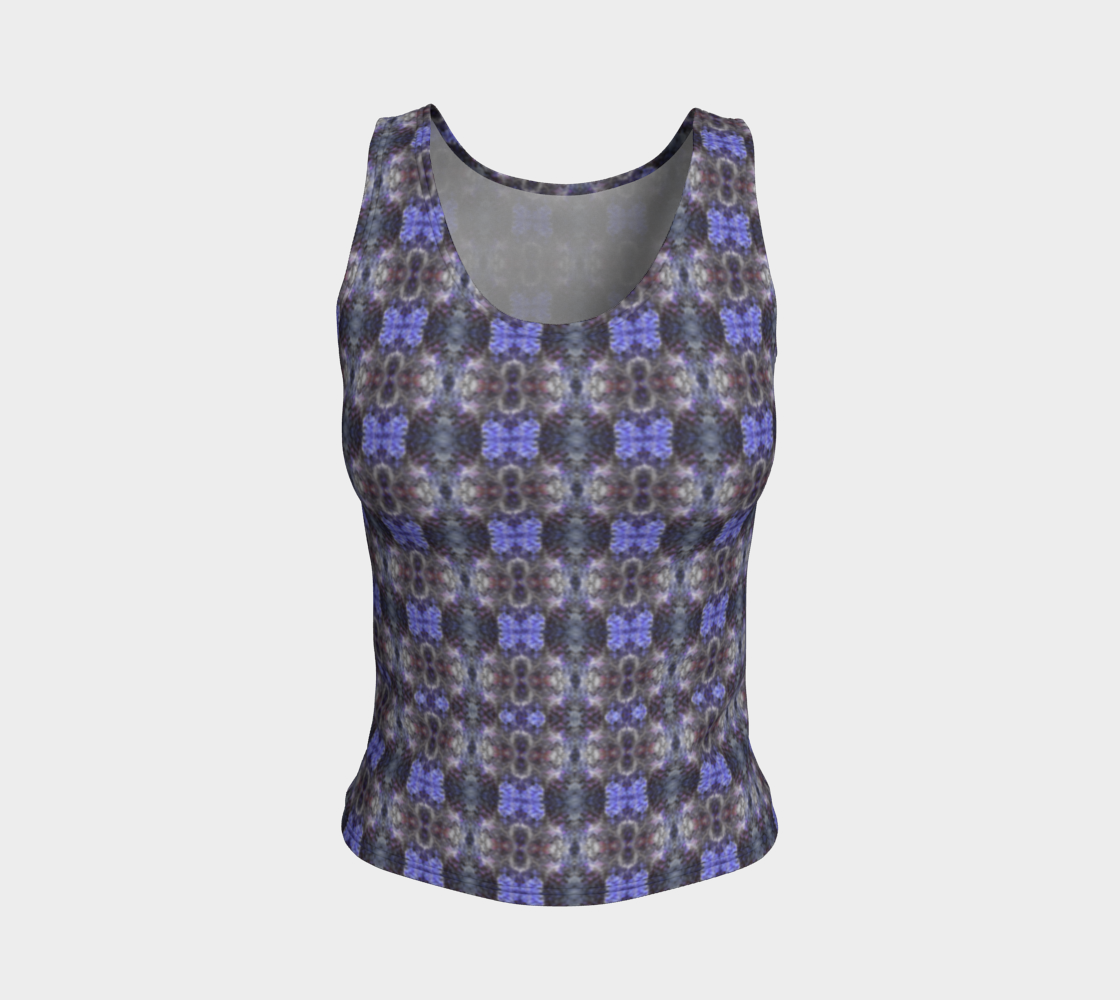 "Celestial" Fitted Tank (Purple, Black)