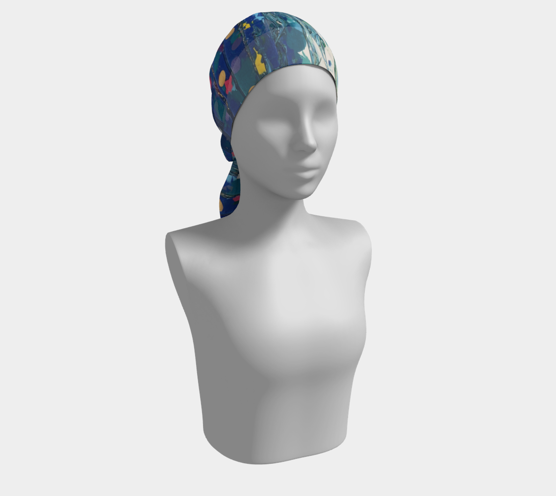 "By Monty's Marsh" Long Scarf (Blue, Green, Pink)