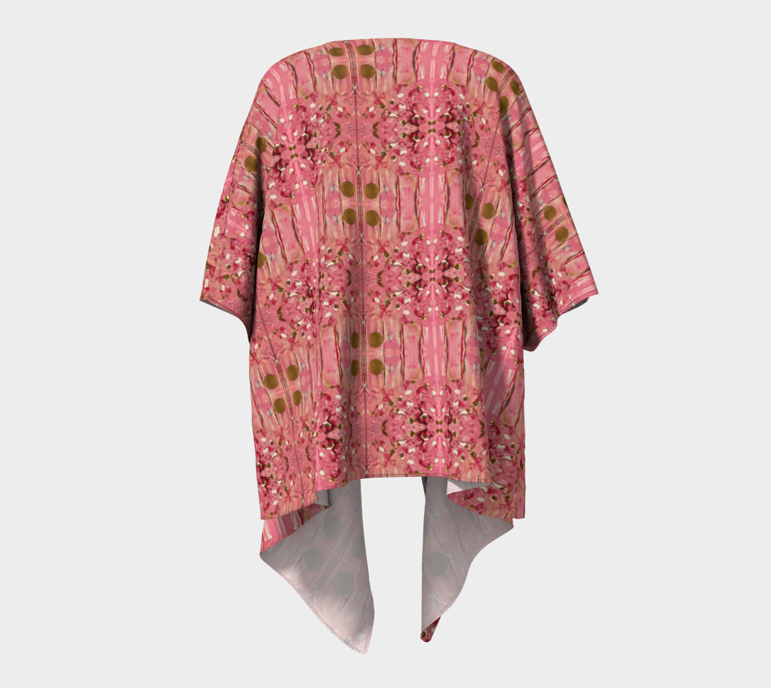”Gratitude” Draped Kimono ( Pink)