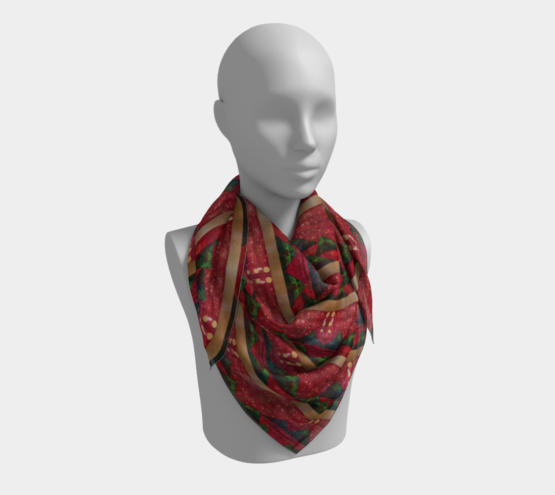 "Christmas Trees" Square Scarf