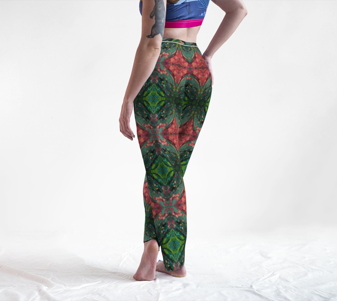 "Pink Blossoms" Lounge Pants (Green, Pink)