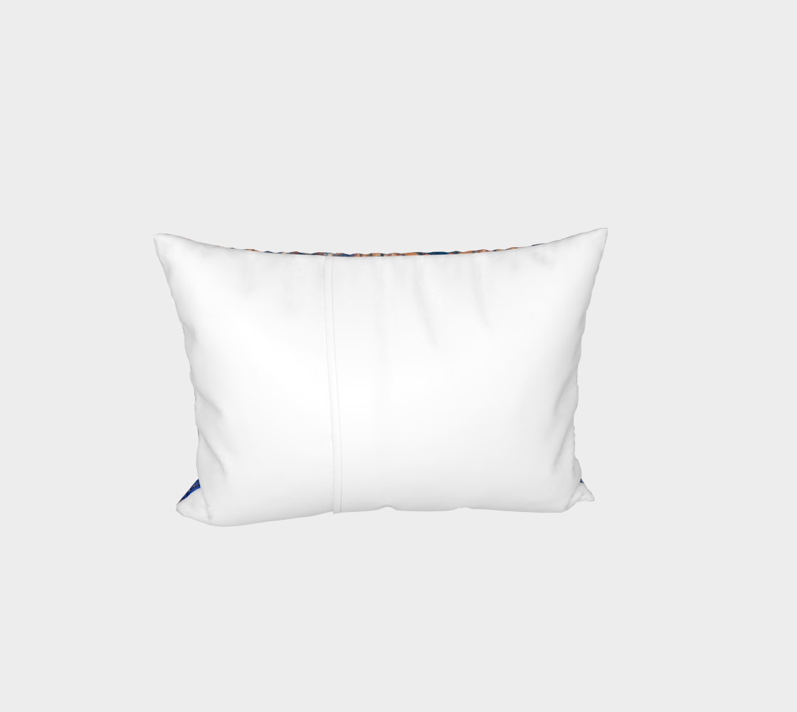 "Pol Roger" Bed Pillow Sham (Blue, Pink)