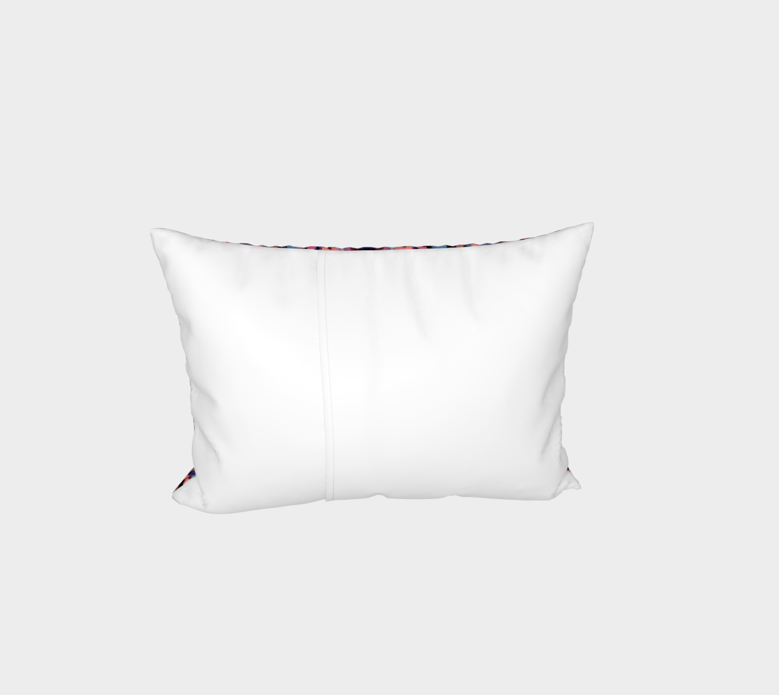 "Winter Night" Bed Pillow Sham#2 (Purple, Pink)