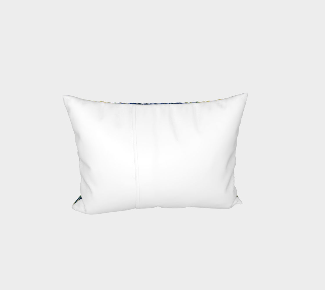 "Spring Awakening" Bed Pillow Sham (Blue, Green)