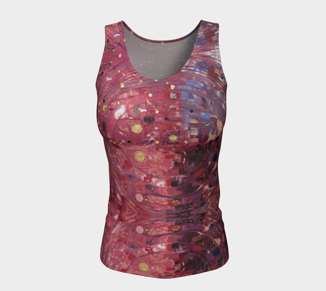 "My Valentine" Fitted Tank ( Pink, Purple)