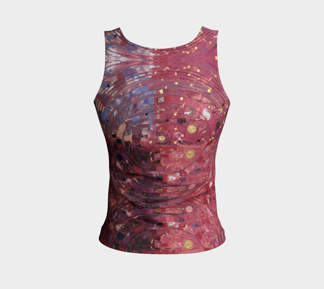"My Valentine" Fitted Tank ( Pink, Purple)