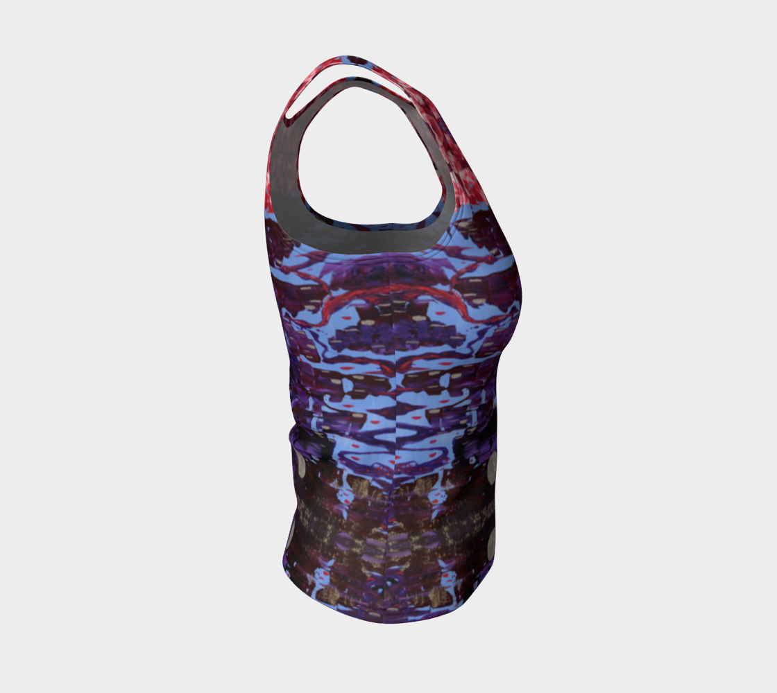 "Wisdom" Fitted Tank Top (Purple and Pink)