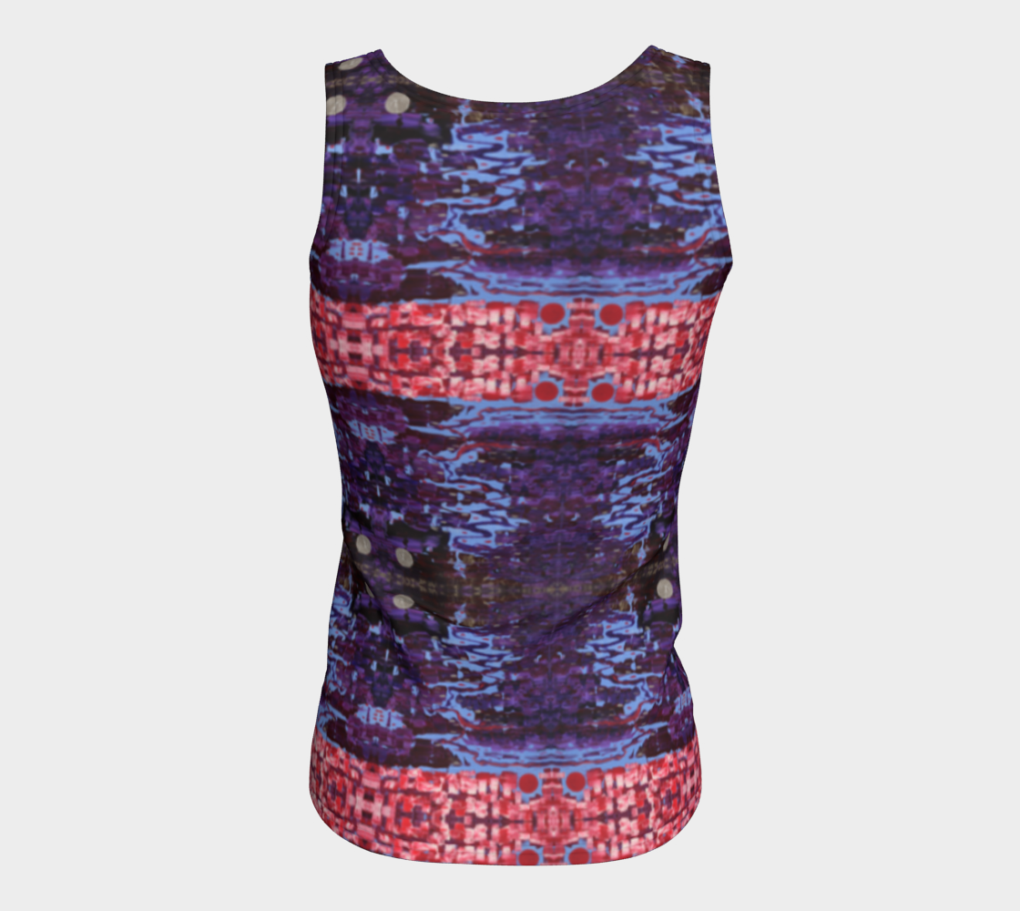 "Wisdom" Fitted Tank Top #2(Purple and Pink)