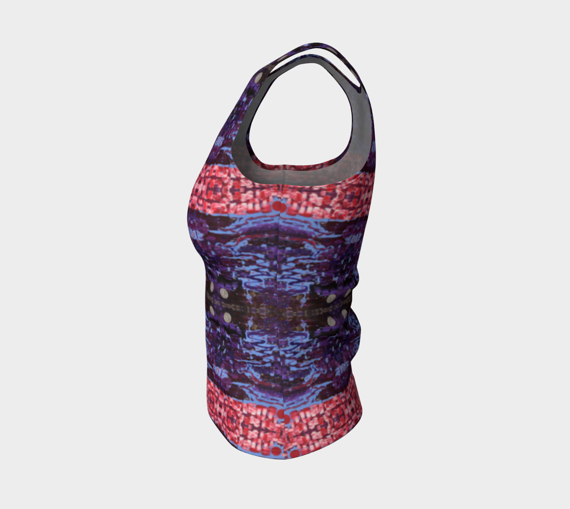 "Wisdom" Fitted Tank Top #2(Purple and Pink)