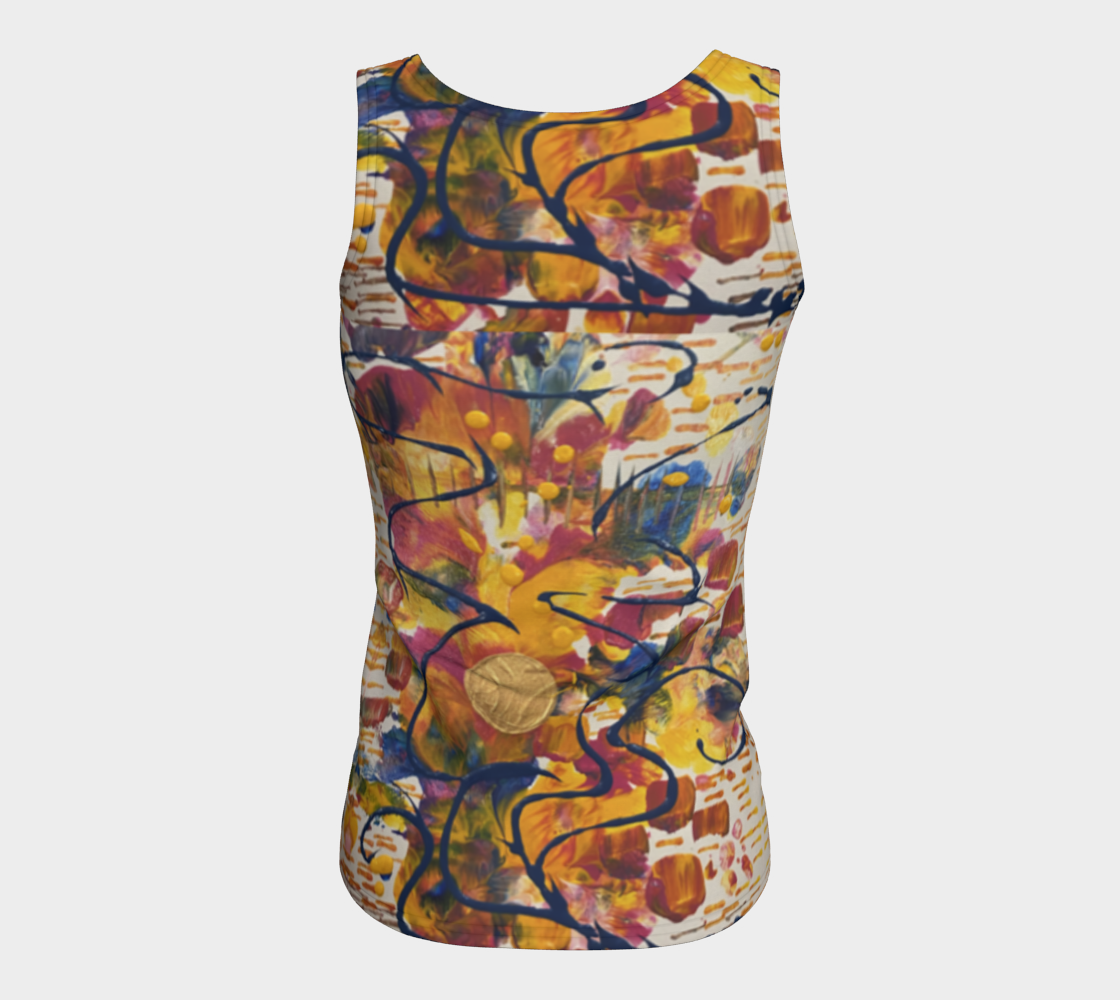 "Mayfair" Fitted Tank Top ( Yellow, Blue, Pink)