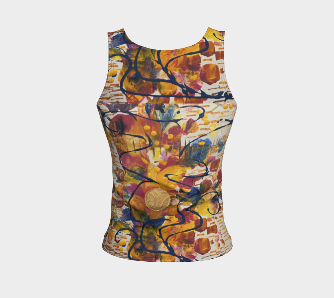 "Mayfair" Fitted Tank Top ( Yellow, Blue, Pink)