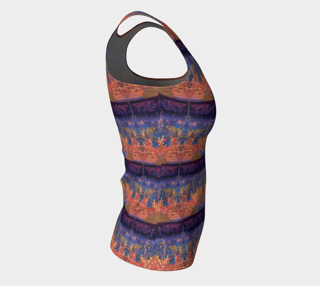 "Dawn" Fitted Tank Top ( Purple, Orange))