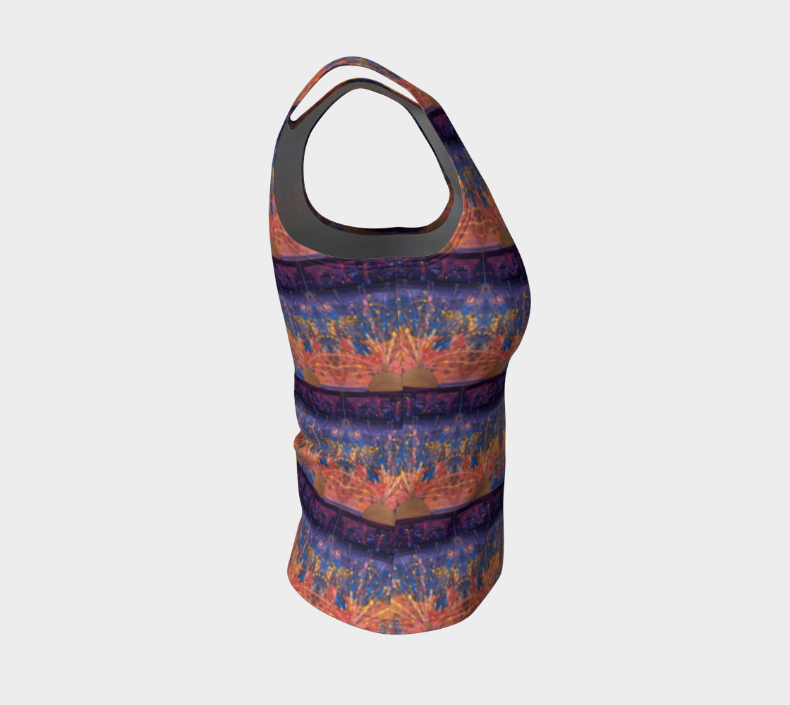"Dawn" Fitted Tank Top ( Purple, Orange))