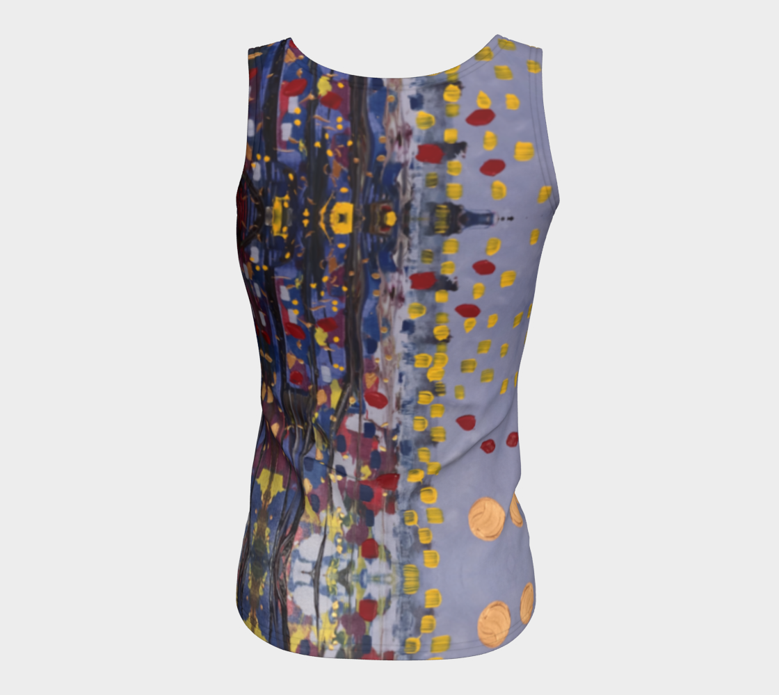 "Daybreak" Fitted Tank (Purple, Red)
