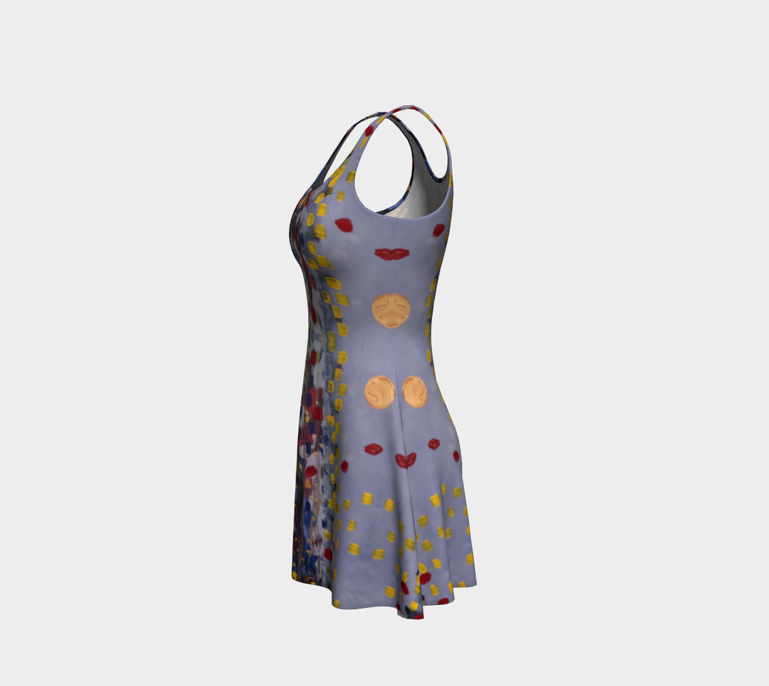 "Daybreak" Flare Dress (Purple, Red)
