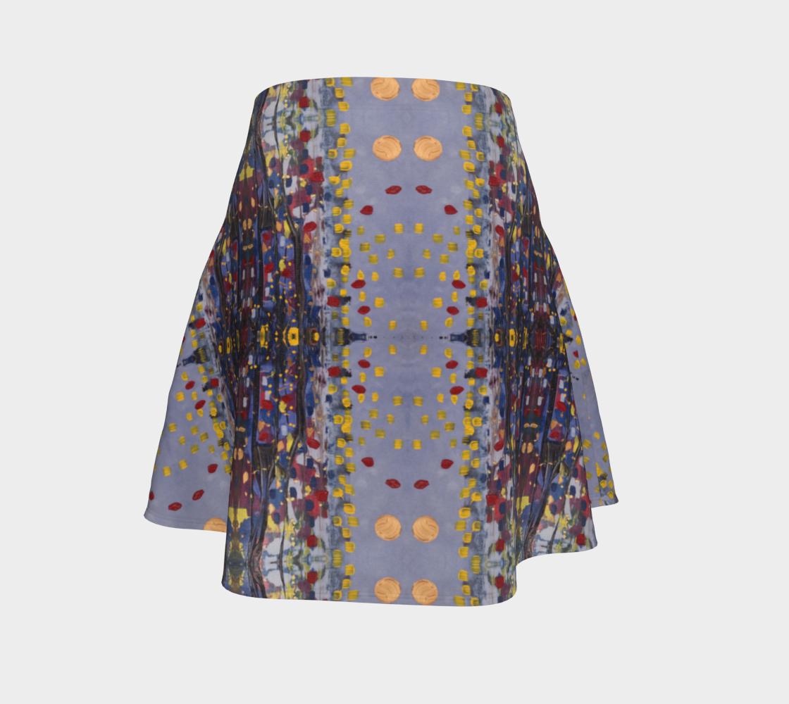 "Daybreak" Flare Skirt (Purple, Red)