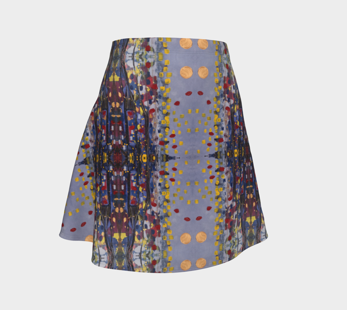 "Daybreak" Flare Skirt (Purple, Red)