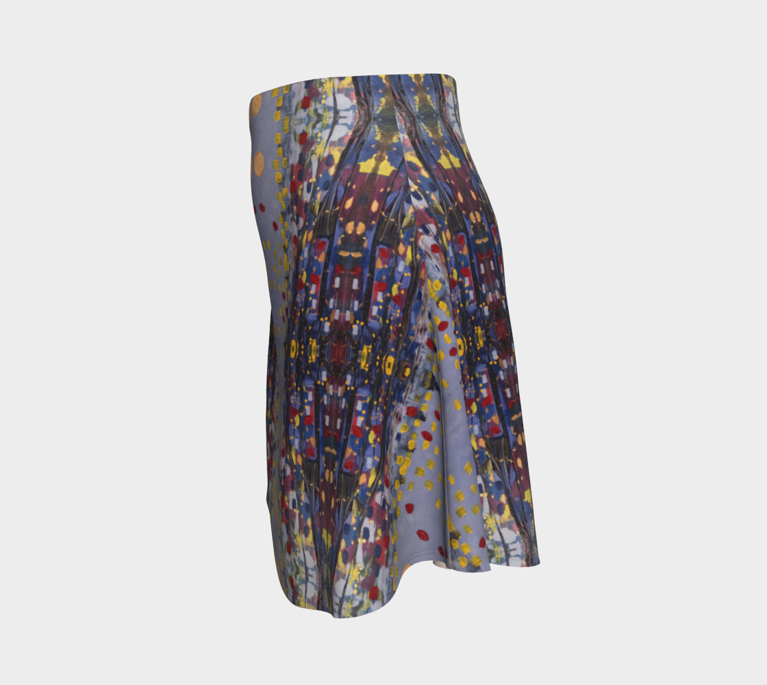 "Daybreak" Flare Skirt (Purple, Red)