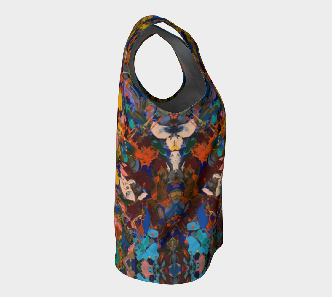 "Crazy For You" Loose Tank Top(Multi)