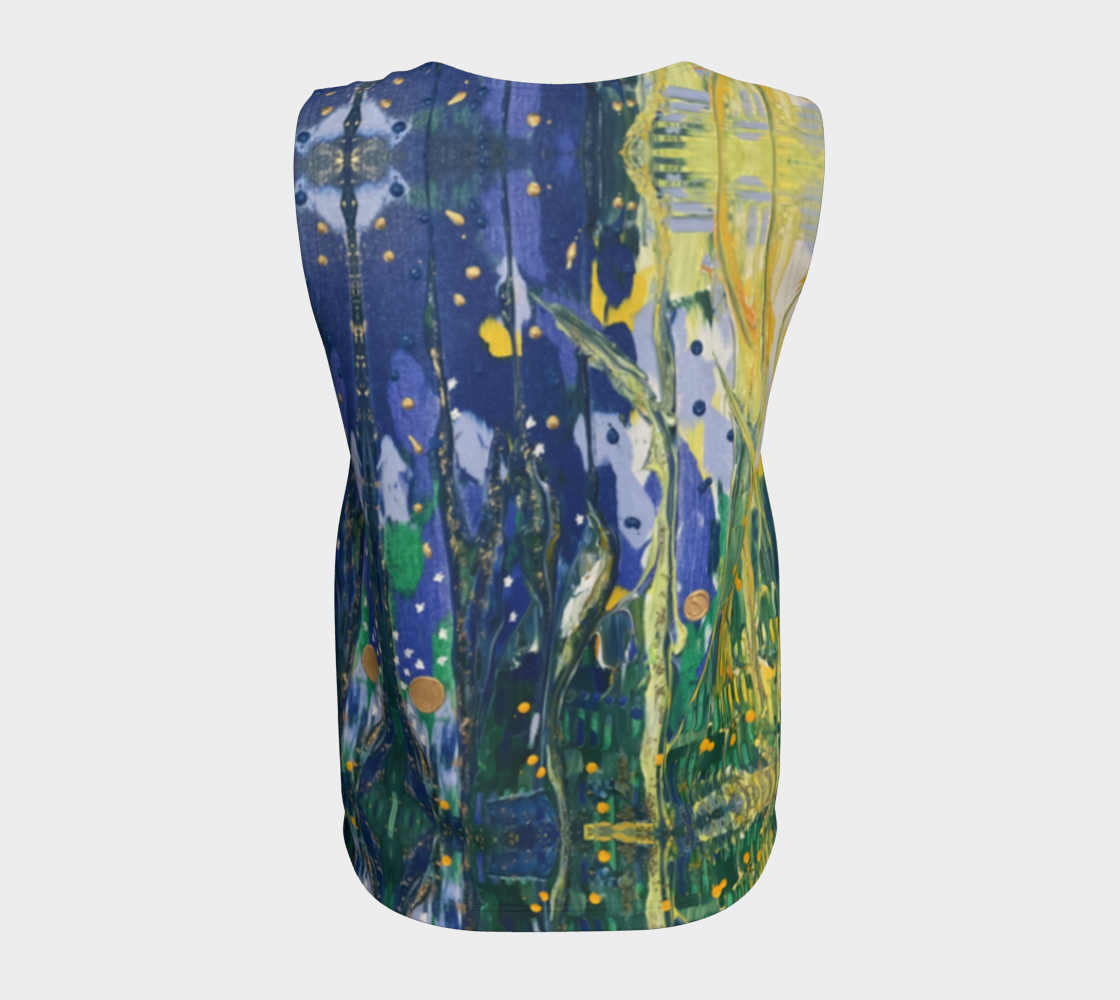 “Spring Awakening” Loose Tank Top (Blue, Green, Yellow)