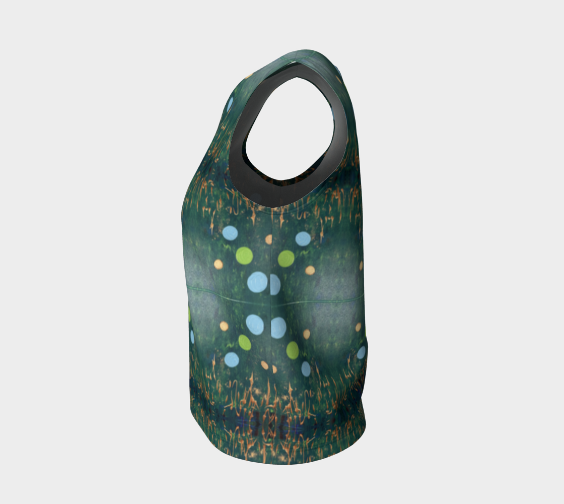 “Northern Lights” Loose Tank Top (Blue, Green)