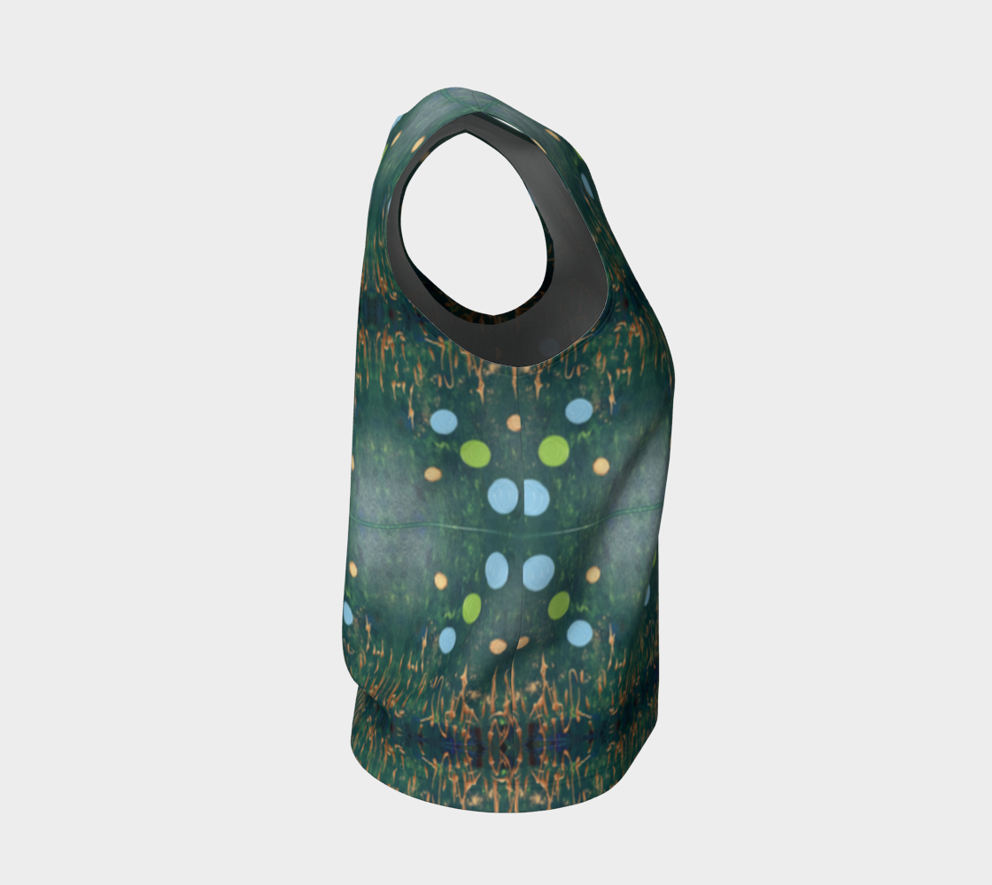 “Northern Lights” Loose Tank Top (Blue, Green)