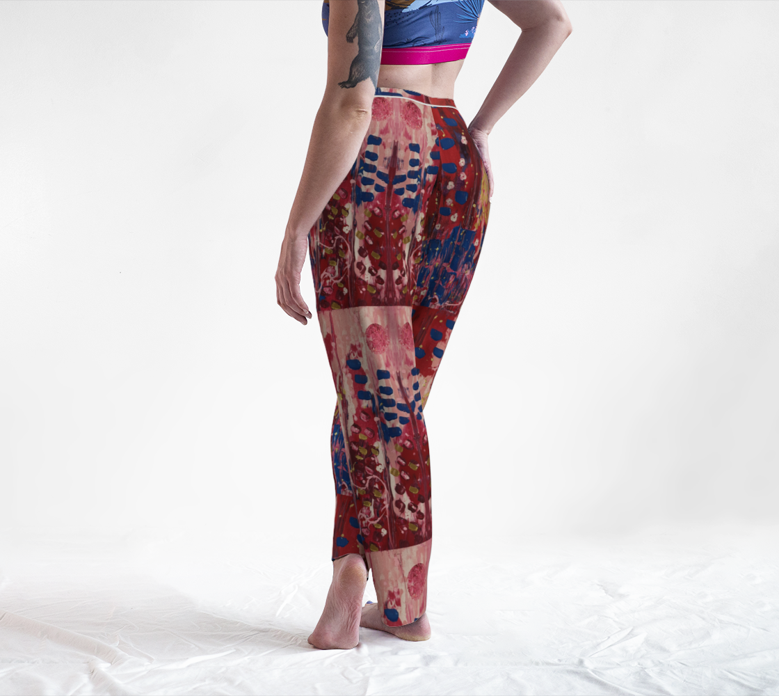 "Hearts and Flowers" Lounge Pants (Red, Pink, Blue)