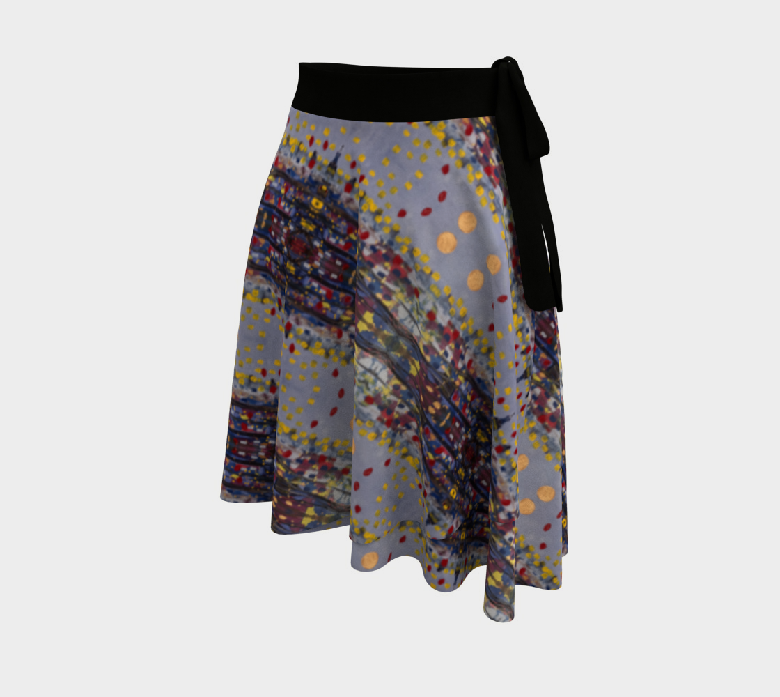 "Daybreak" Wrap Skirt (Purple, Red)