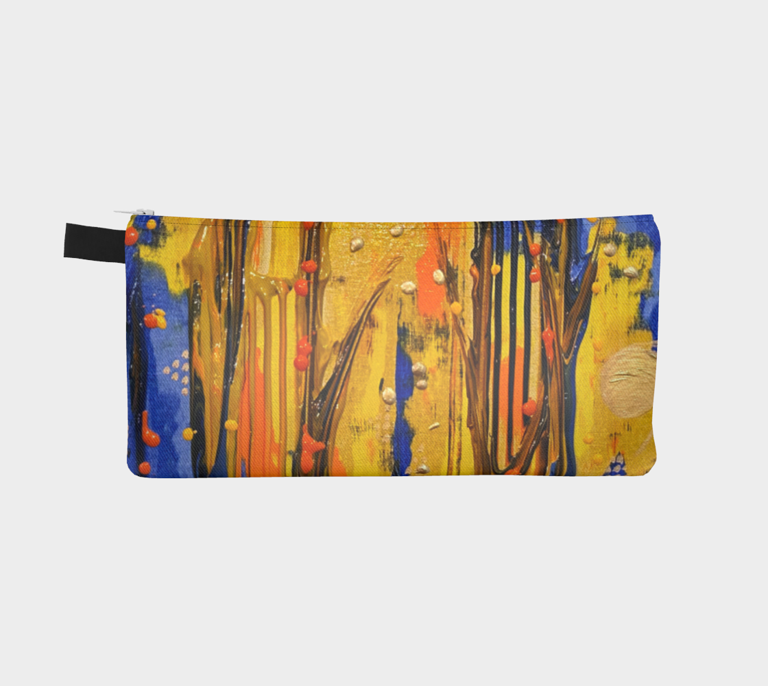 "Holy Ascent" Pencil Case (Yellow, Orange, Blue)