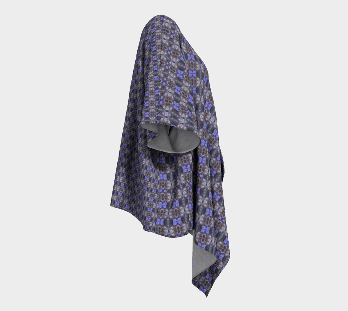 "Celestial" Draped Kimono (Purple and Black)