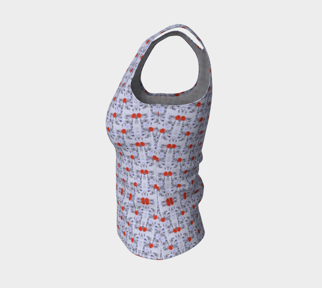 "Cool Purple" Fitted Tank LONG (Lilac, Red)