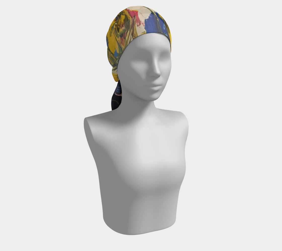 "Bethlehem " Long Scarf (Blue, Yellow)