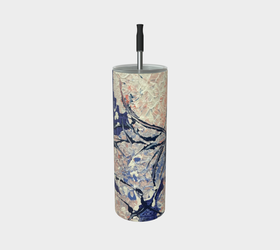 "Hydrangeas" Matte Tumbler (Purple, Blush, White)