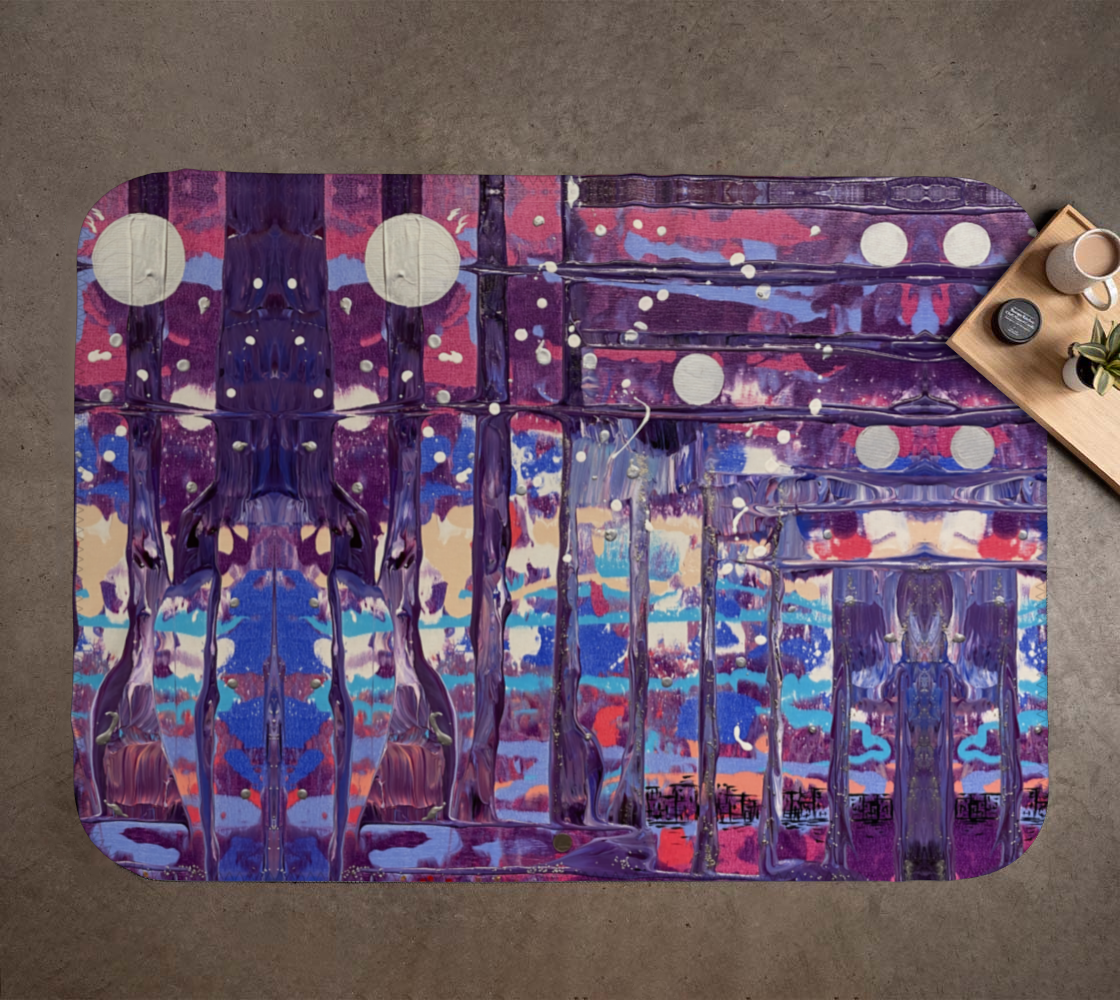 "1972" Blanket (Purple, Pink, Blue)
