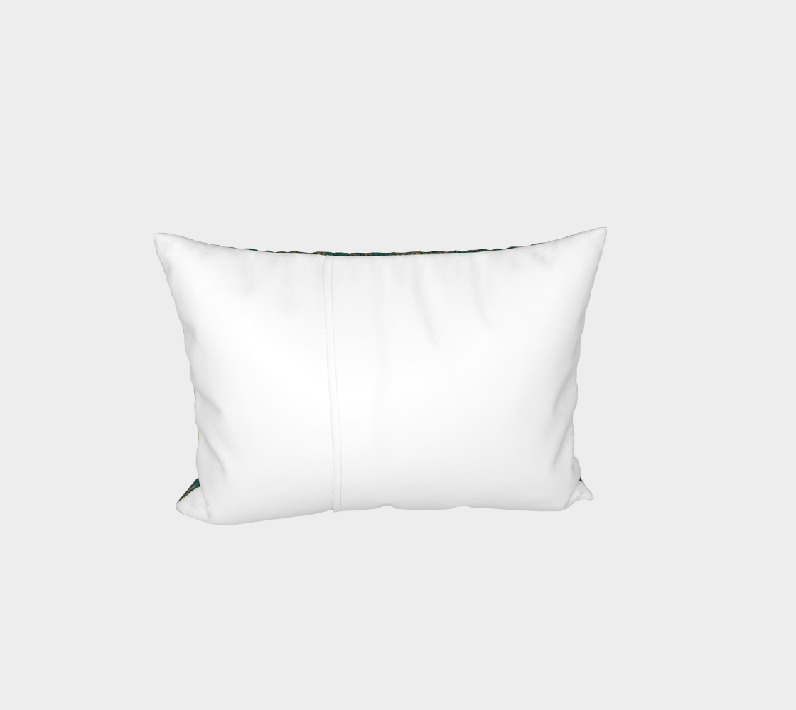 "Northern Lights"" Bed Pillow Sham #2 (Green, Blue)