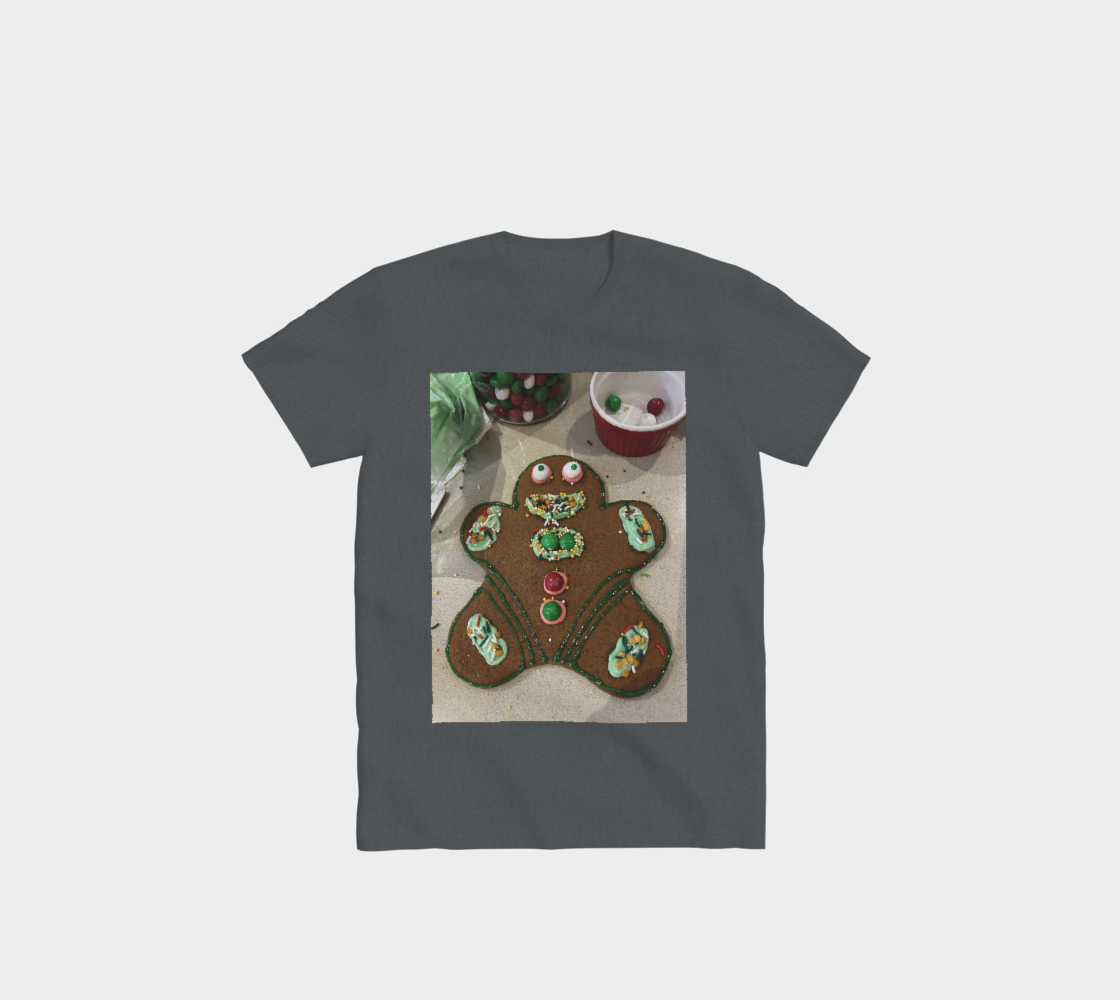 “Gingerbread Guy” Green Christmas Pajama Top