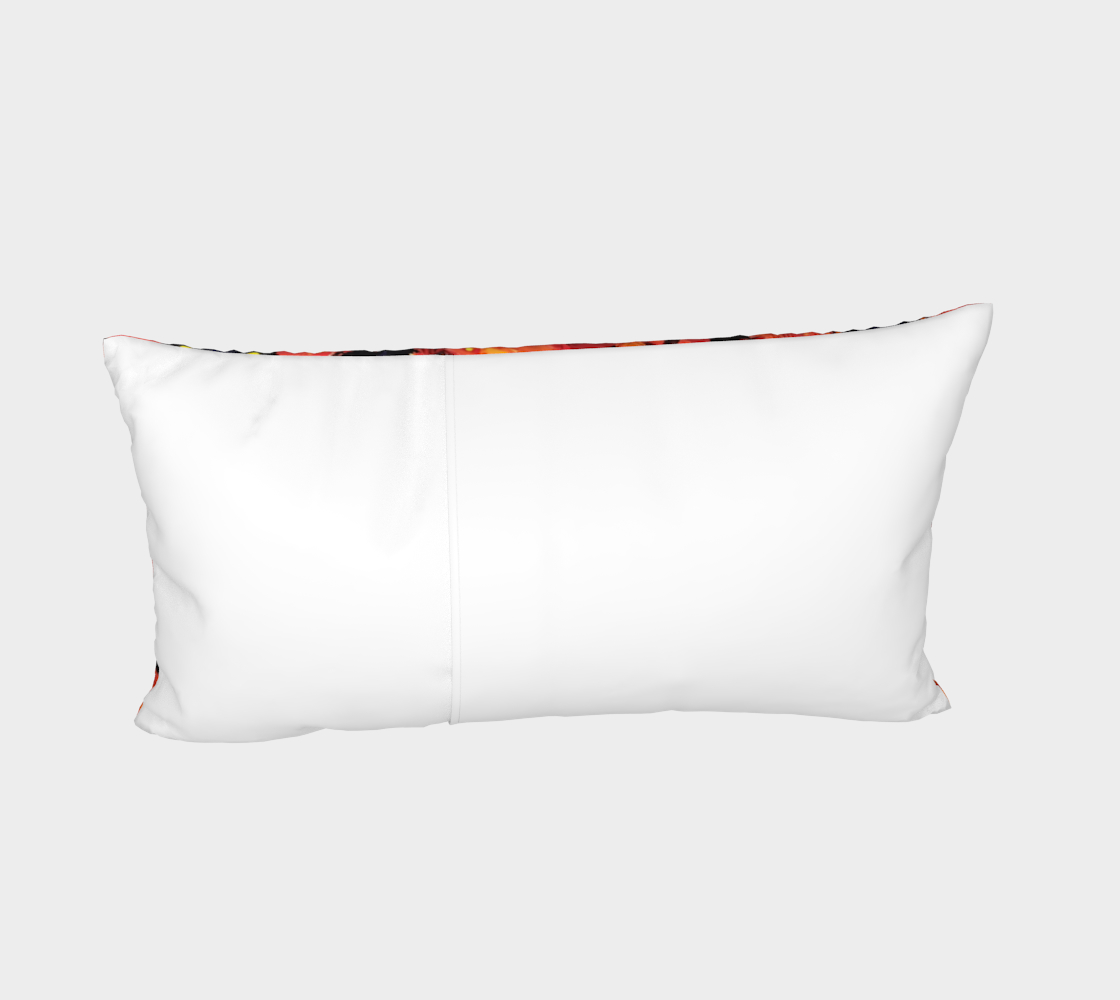 "Passion Puzzle" Bed Pillow Sham (Purple, Orange)