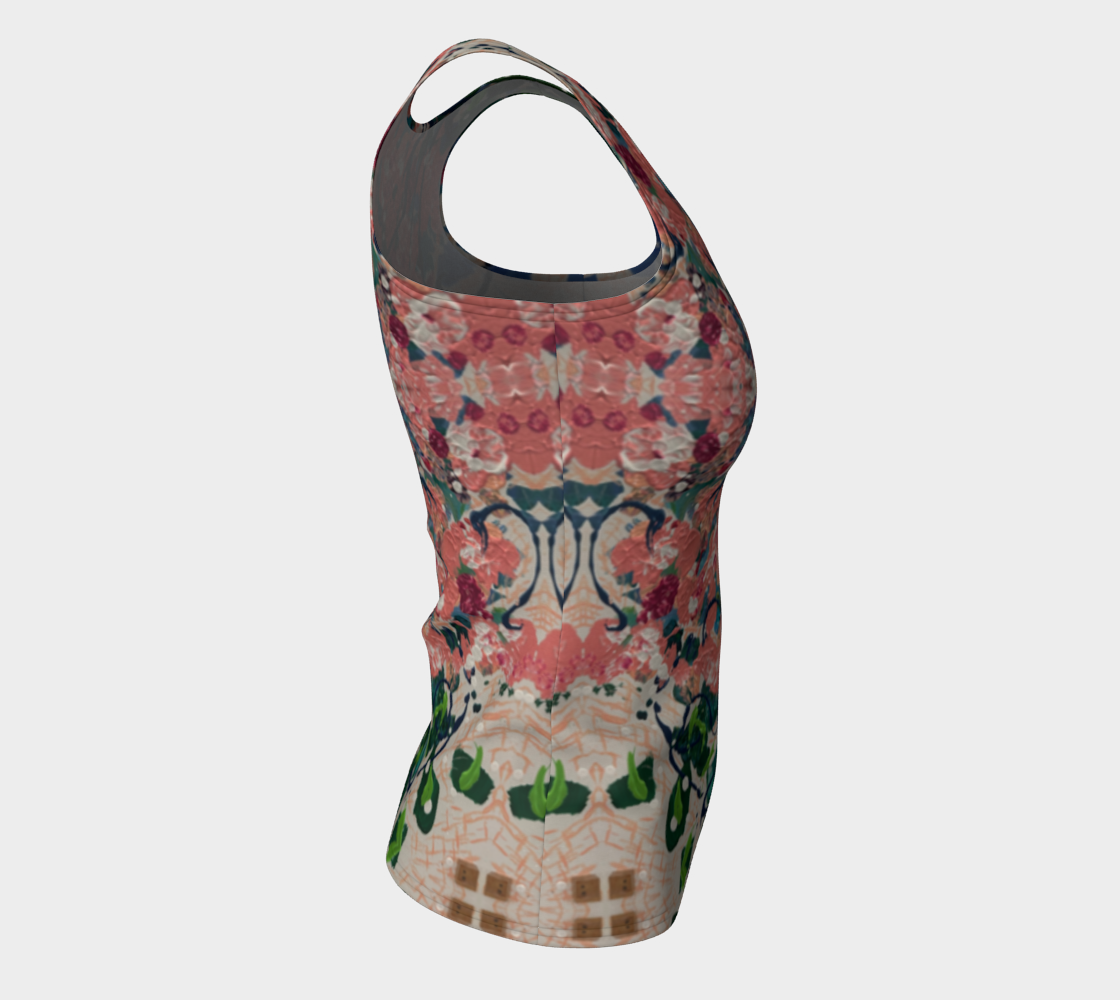 "Bridal Bouquet" Fitted Tank Top LONG