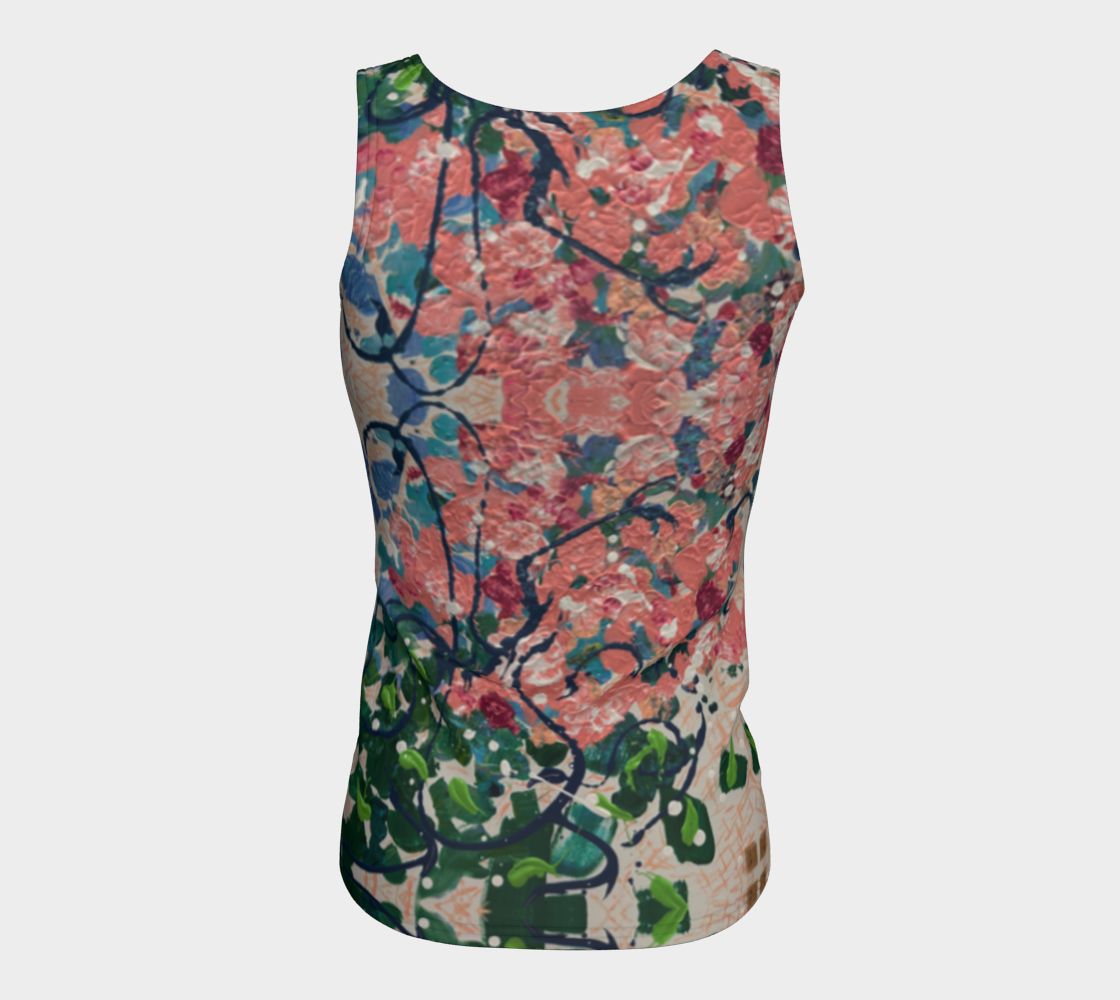 "Bridal Bouquet" Fitted Tank Top