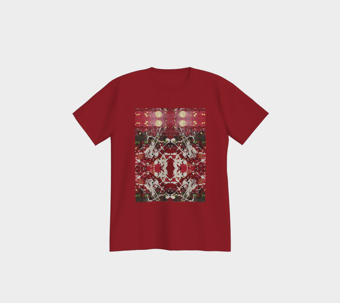 "Winter Trails" Red Christmas Pajama Top