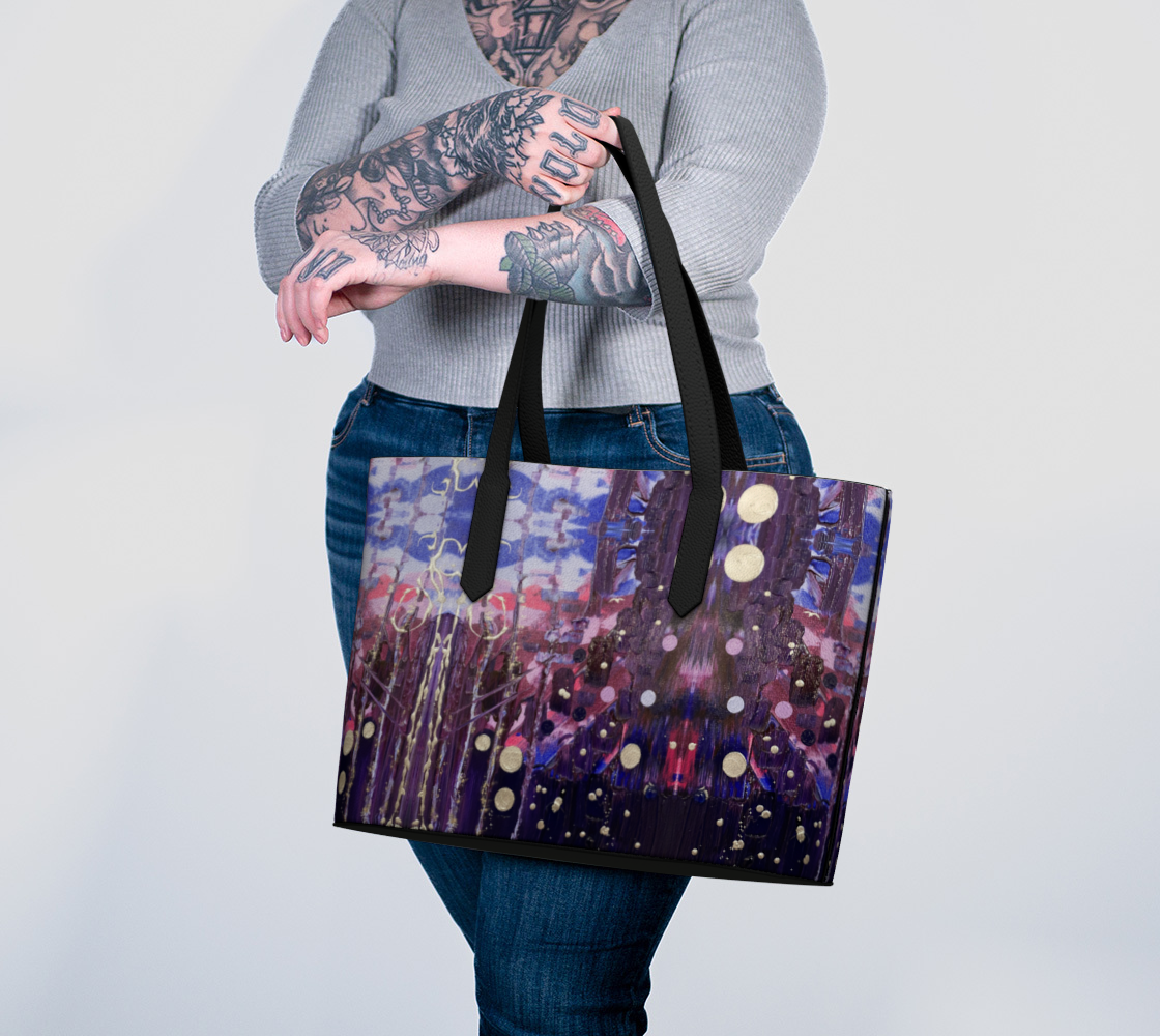 "Donum Familium" Vegan Leather Tote