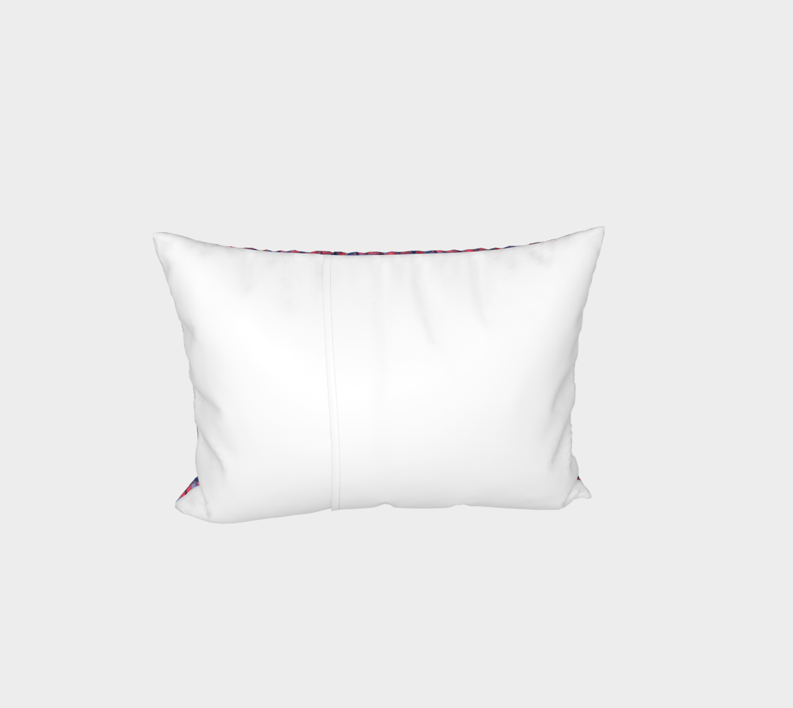 "Joy" Bed Pillow Sham (Blue, Pink)